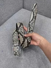 Men's belt, Genuine Snake Leather Skin belt, Snake belt, Handmade Customize