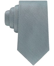 Calvin Klein Mens Ratcliff Solid Textured Neck Tie Green