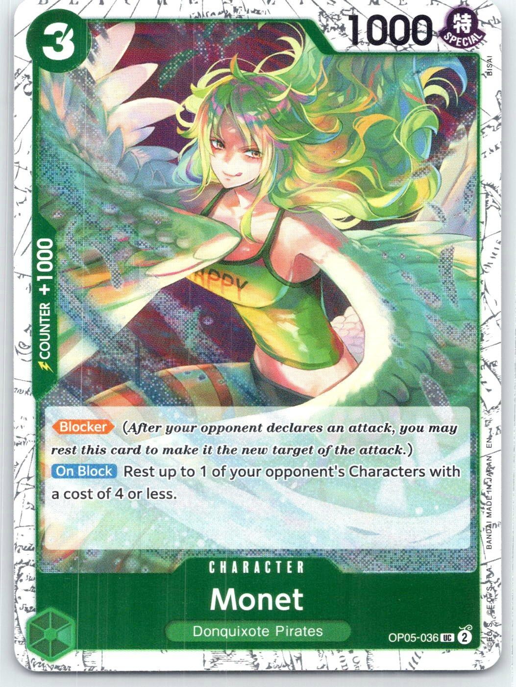 Monet (Pirate Foil) OP05-036 Premium Booster -The Best- Vol. 2 One Piece