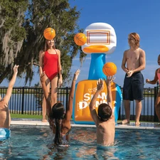 WOW Sports Slam Dunk Hoop & Basketballs For Fun in the Sun (Not Incl Splash Pad)