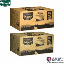 Image of Winalot Wet Bulk Dog Food Meaty Chunks in Gravy Or Jelly 80 x 100g Per Pack