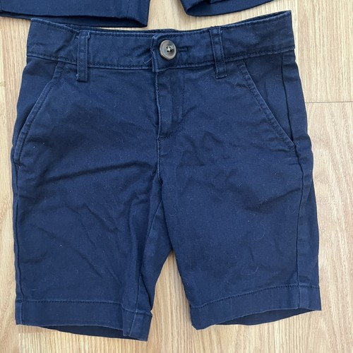 2 Pack Old Navy Girls School Uniform Bermuda Stretch Shorts Size 8 NWT Navy Blue - Picture 3 of 10
