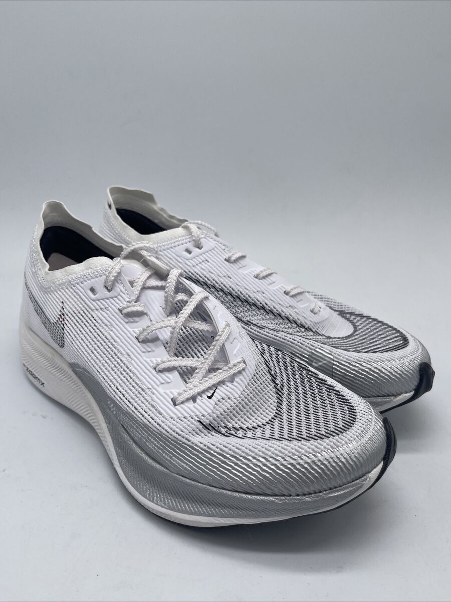 Nike ZoomX Vaporfly NEXT% 2 White Metallic Silver CU4111-100 Nike ZoomX Vaporfly NEXT% 2 White Metallic Silver CU4111-100