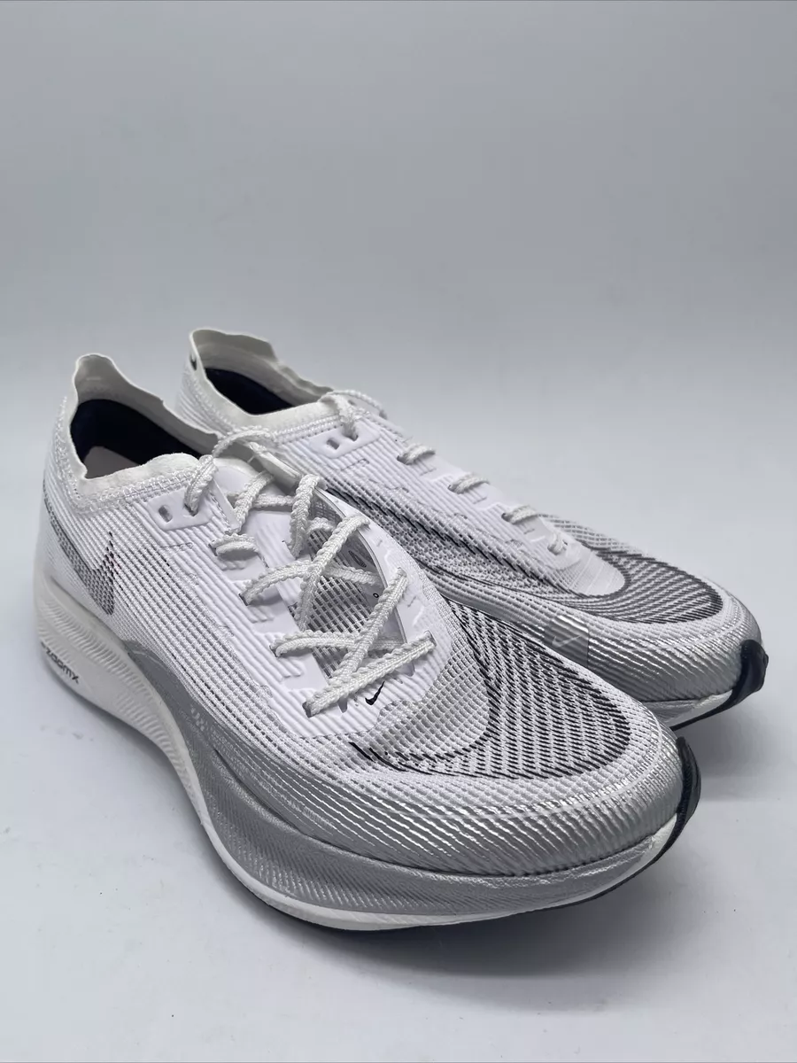 enemigo silueta Marcar Nike ZoomX Vaporfly NEXT% 2 White Metallic Silver CU4111-100 Men's Sz 6 Wmn  7.5 | eBay