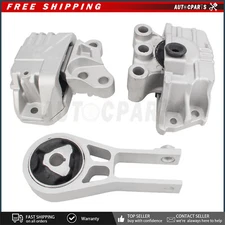 3PCS Complete Engine Motor &Transmission Mount Set For Jeep Cherokee 2.4L 14-19