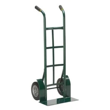 Hand Truck Green Steel Flat-Free Heavy Duty Dual Grip Handles 1000 lbs. Capacity