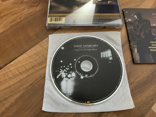 DAVID SANBORN Songs From The Night Before 1996 USA CD album promo stamped - Imagen 2 de 3