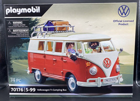 PLAYMOBIL Volkswagen T1 Camping Bus Official #70176 Model Toy VW CAMPER VAN NEW