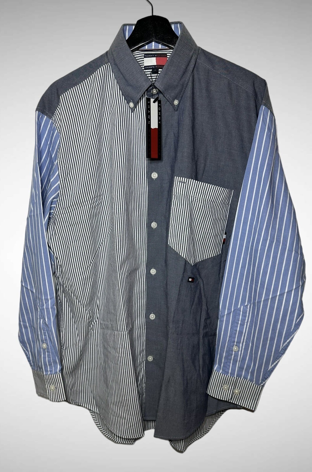 Unreleased RARE SAMPLE Tommy Hilfiger x Shawn Mendes Ithaca Patchwork Shirt BNWT