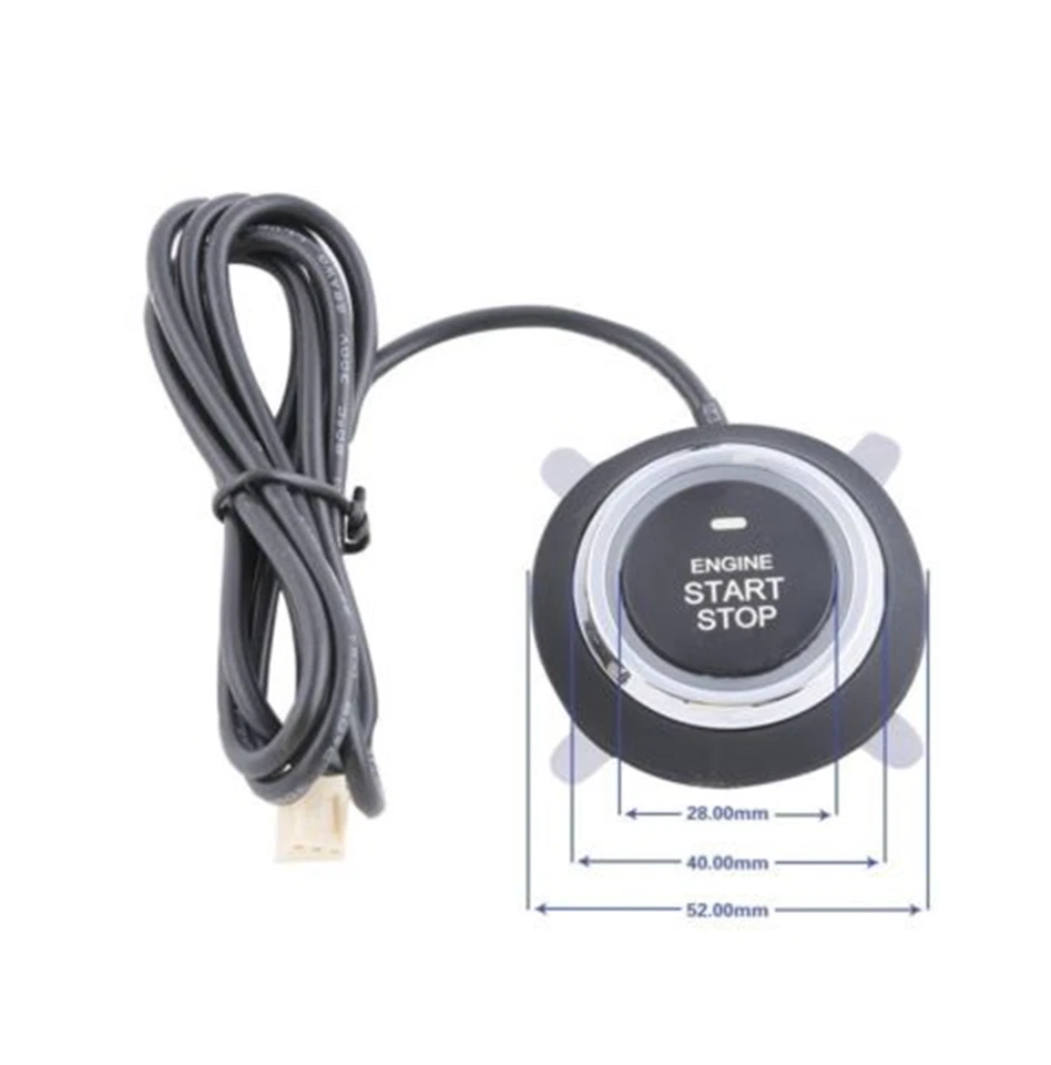 Car RFID Ignition Switch Engine Start Push Button Keyless Entry Starter Stop Kit — 第 4/4 张图片