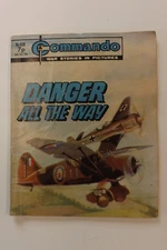 COMMANDO COMIC WAR STORIES IN PICTURES 1975 No.908 DANGER ALL THE WAY GN4327