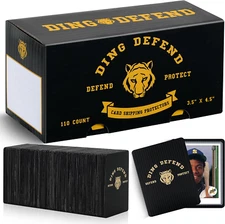 Ding Defend 110 Pack Trading Card Protectors - Hard Plastic Slab - Tiger Design