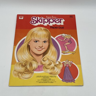 1980 Super Teen Skipper Paper Doll Fashions #1980-3 Barbie Whitman Mattel!