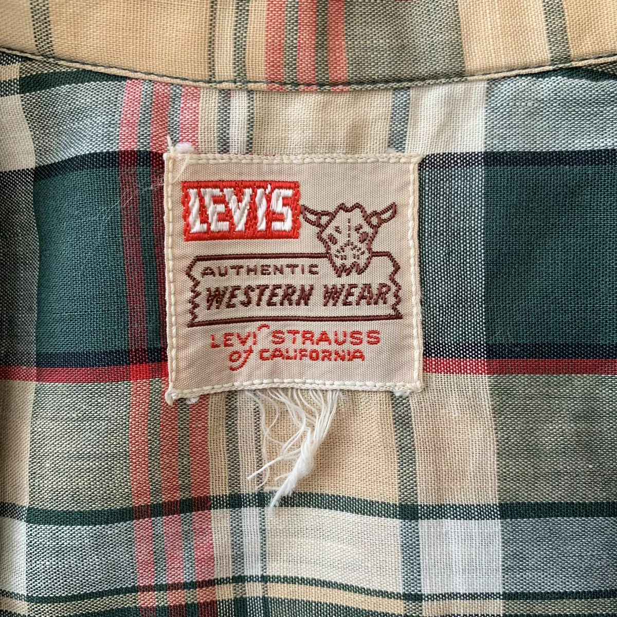 Super Rare 1940s 1950s Vintage LEVI’S Short Horn Label Women’s Shirt Rockabilly
