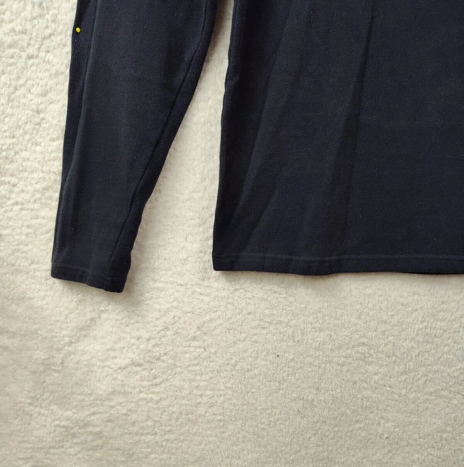 Kenneth Cole Reaction Men Shirt Medium Blue Cotton Blend Regular Henley Shirt - Image 4 of 4