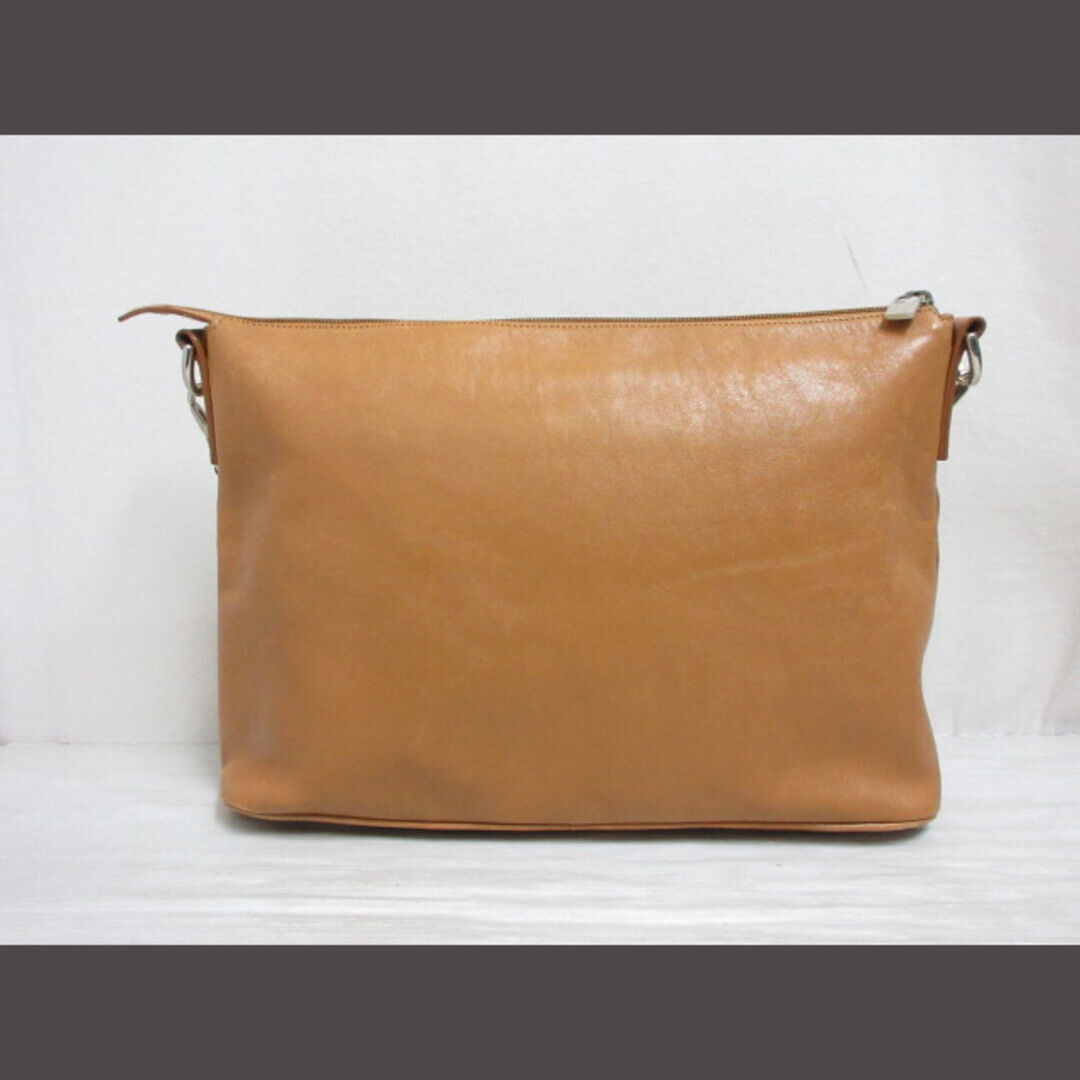 Hirofu 2 Way One Shoulder Bag Hand Clutch Leather Brown with Hirofu 2 Way One Shoulder Bag Hand Clutch Leather Brown with