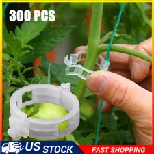 300Pcs Plant Support Clips Tomato Veggie Garden For Trellis Twine Greenhouse