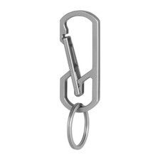 EDC Titanium Alloy Mechanical Keychain Carabiner Belt Clip Storage Keyrings Tool