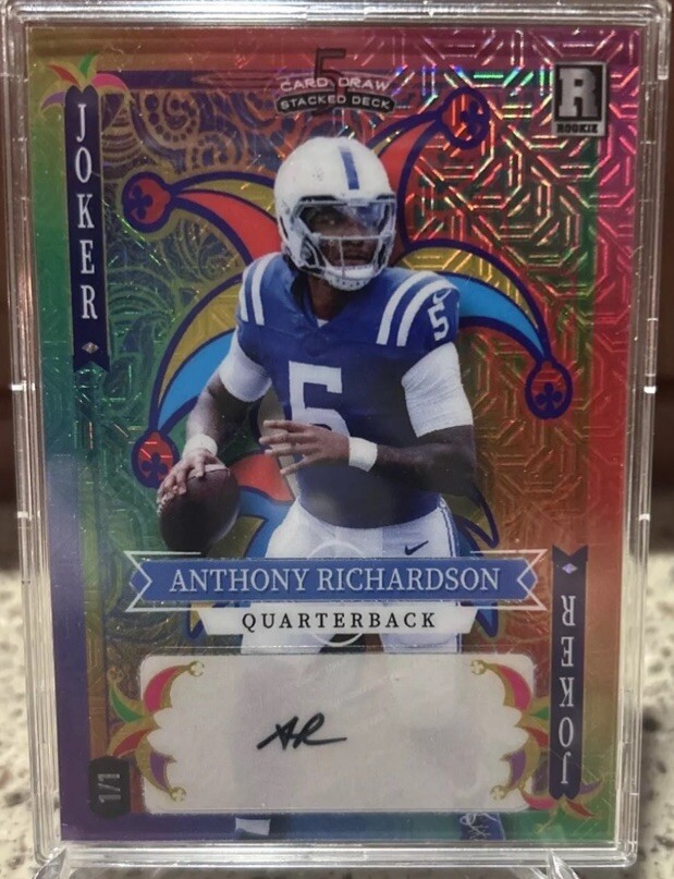 2023 Wild Card Anthony Richardson RAINBOW JOKER AUTO 1/1       5 Card Draw