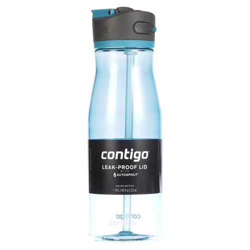 Contigo Ashland 2.0 Tritan Water Bottle with AUTOSPOUT Straw Lid Teal, 40 fl oz. - Picture 8 of 10