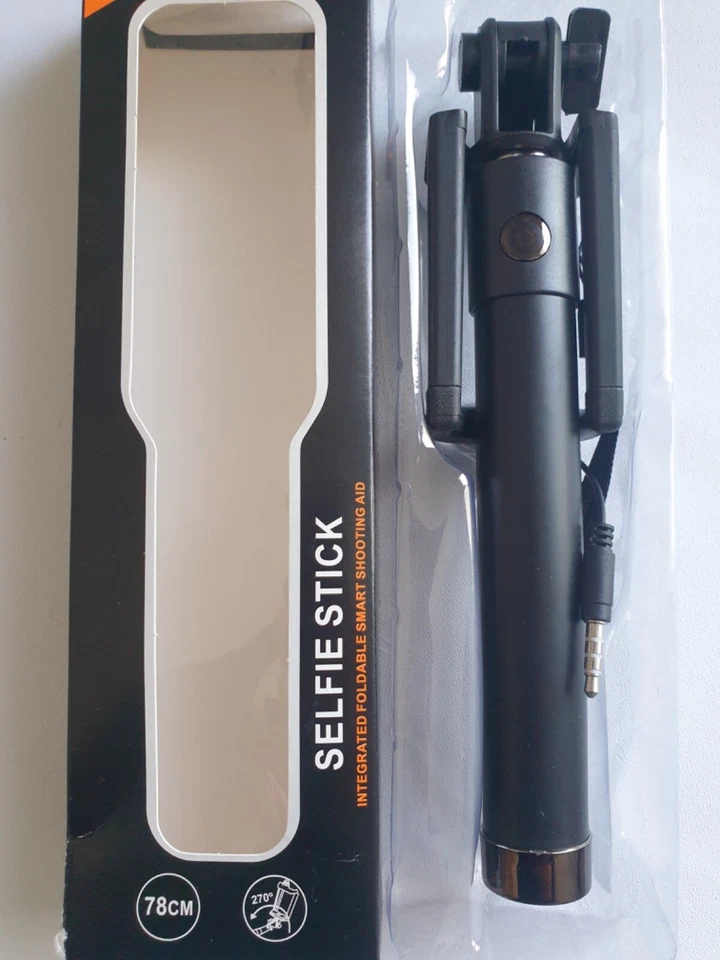 Selfie Stick Extensible 78 cm – Pliable et Compact, Commande Intégrée - Photo 4/4
