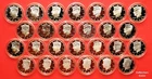 1992 - 2025 S 35 SILVER Proof Kennedy Half Set w2018 Rev Pr  & Air Tight Holders