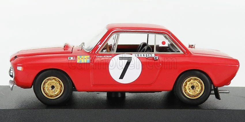 MODELLINO AUTO STATICO BEST LANCIA FULVIA HF 1.3 COUPE #7 WINNER RALLY 1969 1/43 - Immagine 3 di 4