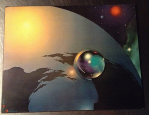 Paul Detlefsen "Worlds Beyond" 1969 Rare Abstract Outer Space Themed Print