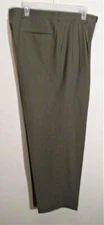 dark khaki wool dress pants by Corbin for Nordstrom size 34 x 28 made in USA