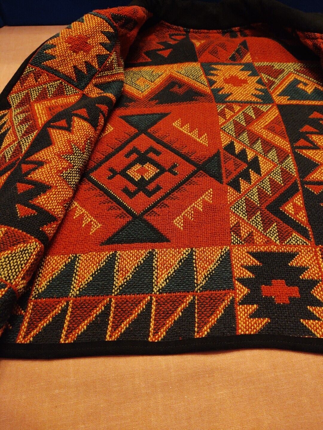 Vintage Tapestry Knit Vest, L - image 10