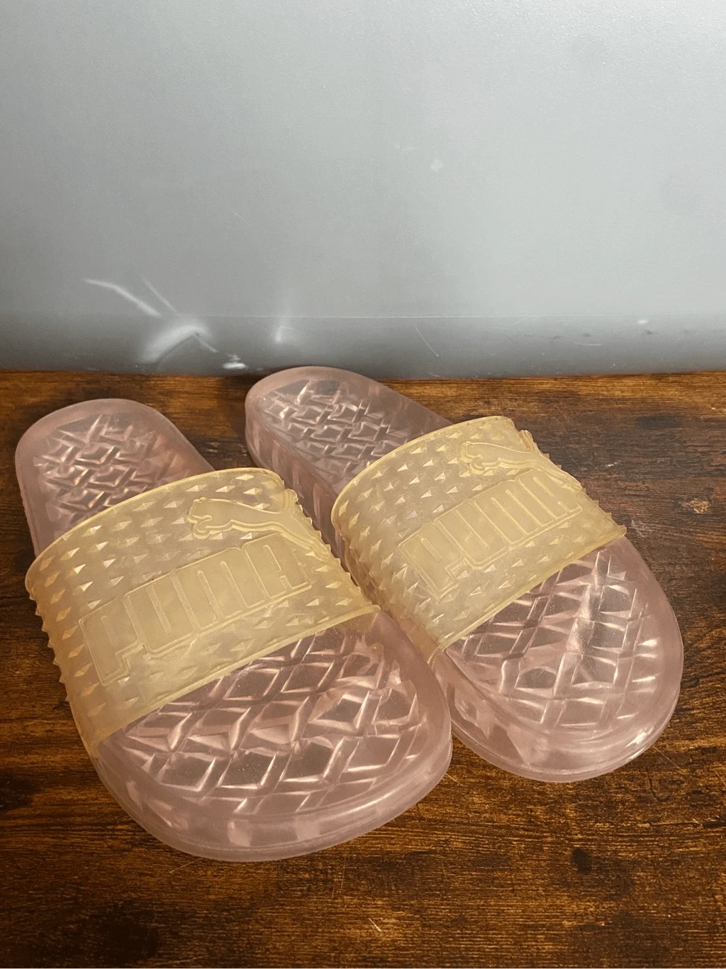 Scarpe sandali PUMA Fenty by Rihanna donna rosa jelly slides UK7 US 9