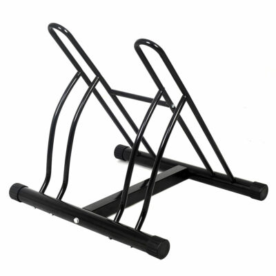 IRONMAX Two Bicycle Bike Stand Racor Garage Floor Storage Organizer Cycling Rack