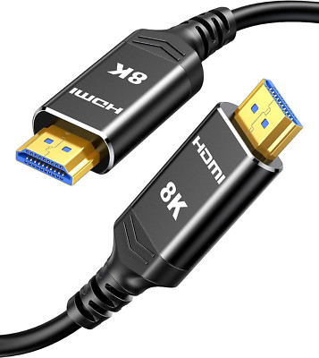 8K HDMI Kabel 2.1 Glasfaserkabel 15m, 48Gbps Ultra High Speed für PS5/4,PC, ...
