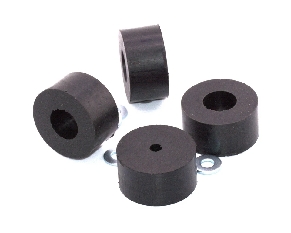 Natural Black Rubber Feet - Compressors, Industrial Equipment, Amps, Washer, Saw - Image 2 of 4