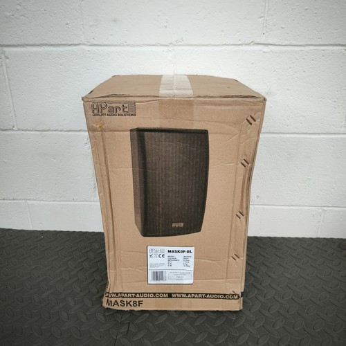 Apart Mask 8-BL Speaker 300W 8Ohm Two Way Raw Cable Banana Jack Wall Mount Black