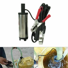 Fit For 12V Electric Submersible Water Oil Diesel Fuel Transfer Submersible Pump