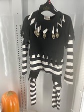 Evil Jester Joker Halloween Costume Kids M