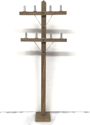 12'' (Inch) Model Train Telephone Pole | G Scale |G Gauge Scenery | 1 (One) Pole
