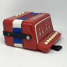 Vintage Woodstock Music Collection 7-Key Accordion  Works As It Should