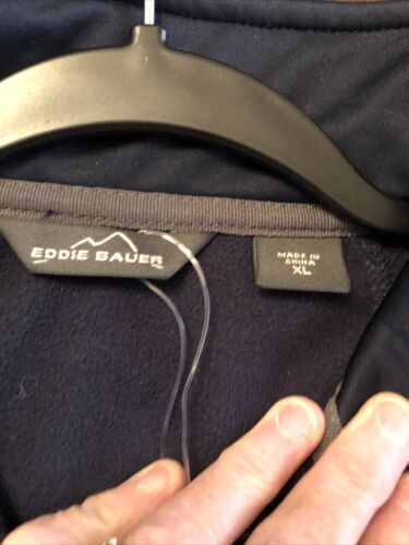 Eddie Bauer Trail Soft Shell Jacket Mens XL Blue New Fleece Lined New - Picture 6 of 13