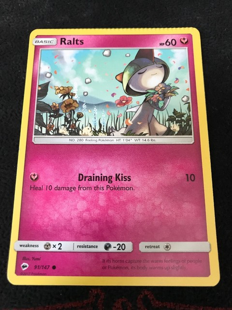Ralts 91 147 NM Crimped MISCUT Pokemon Trading Card Fast Shipping EBay