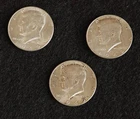 1969 Kennedy Half Dollar .50 cent Silver US Mint Coin Lot 3 piece