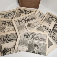 antique Women's Magazine 1800s Home Magazine pages 1890s Ads Articles pictures