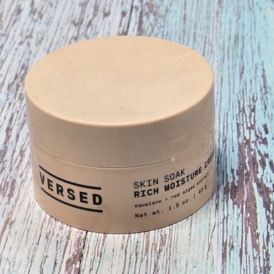 NEW Versed Skin Soak Rich Moisture Cream - Daily Facial Moisturizer, 1.5oz