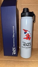 Disney D23 Gold Member Exclusive Water Bottle 2025 Sorcerer Apprentice Mickey NE