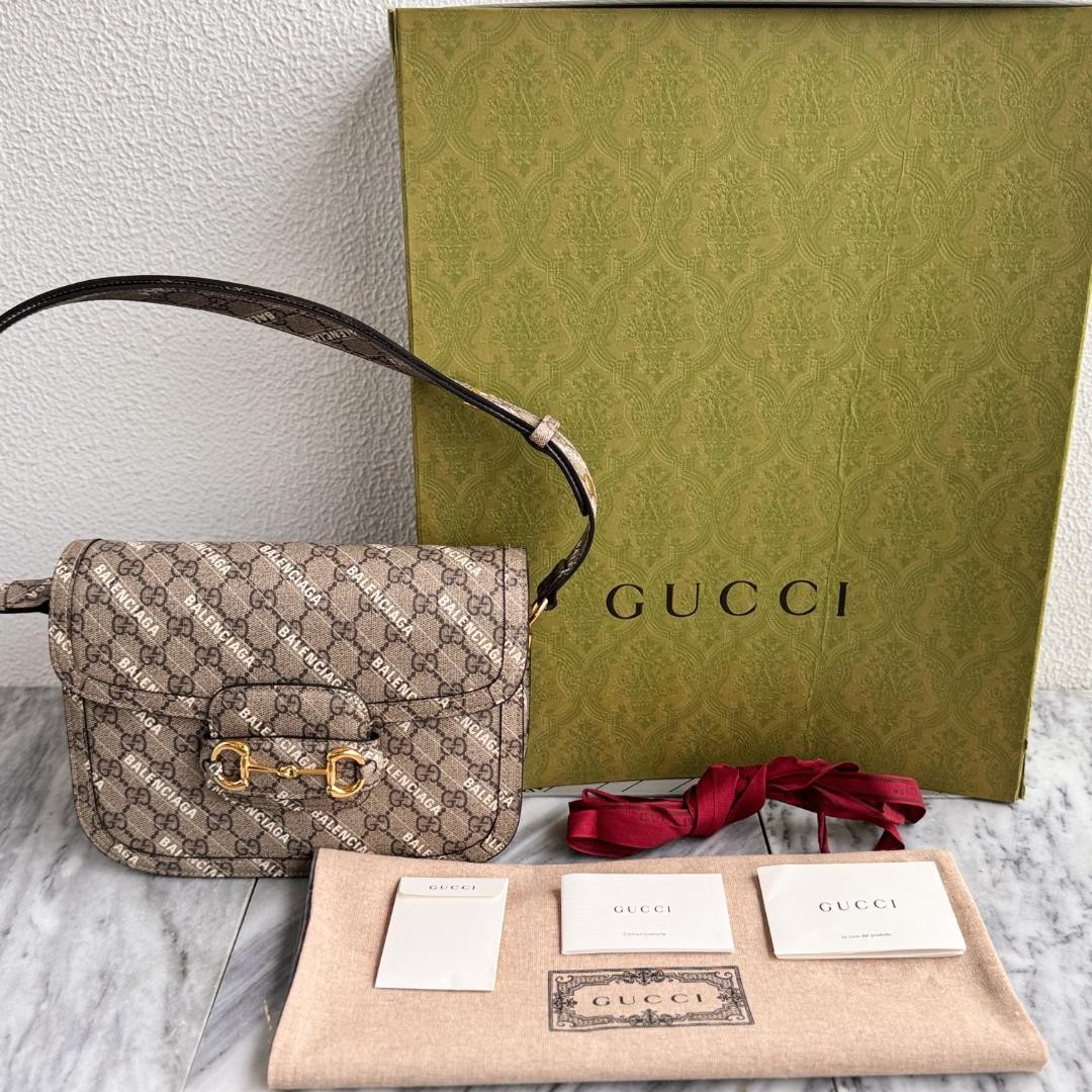 GUCCI   BALENCIAGA Horsebit 1955 Shoulder Bag 800844