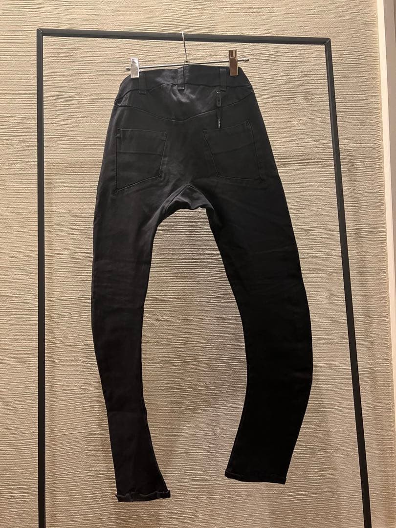 11 BY BORIS BIDJAN SABERI Denim Pants XS Black P14-F1902 Button 