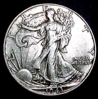 1943 WALKING LIBERTY HALF DOLLAR ............MIN. BID .01 & NO RESERVE!