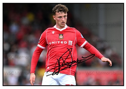 11543. Nathan Broadhead Signed Pictures (A4 Prints) Wrexham Ipswich Wales etc.