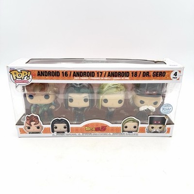 Funko Pop: Dragon Ball Z Android 16/ Android 17/ Android 18/ Dr. Gero - 4 Pack